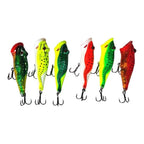 Frog Lure 8cm 12.5g Hollow Body Soft Bait for Bass Fishing