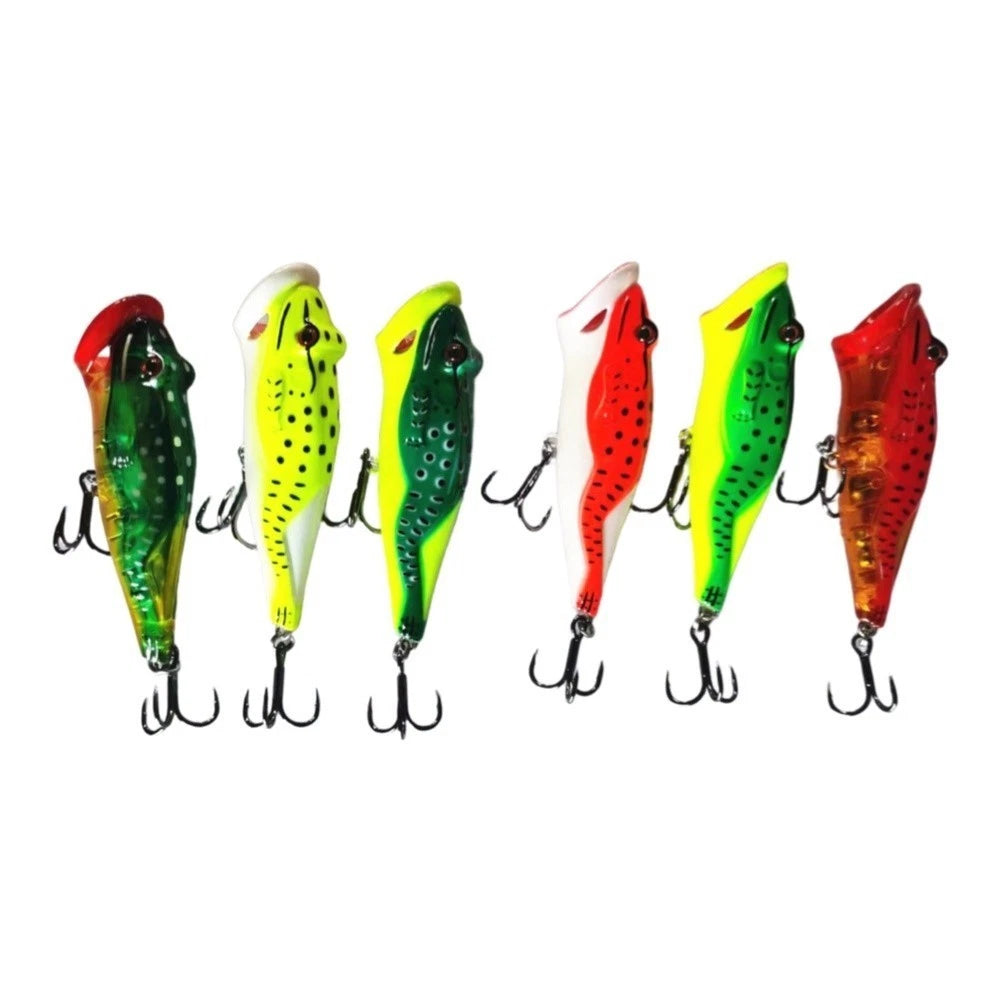 Frog Lure 8cm 12.5g Hollow Body Soft Bait for Bass Fishing