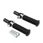 Black Passenger Footpeg Clevis Support Mount for Harley Softail (2000-2006)