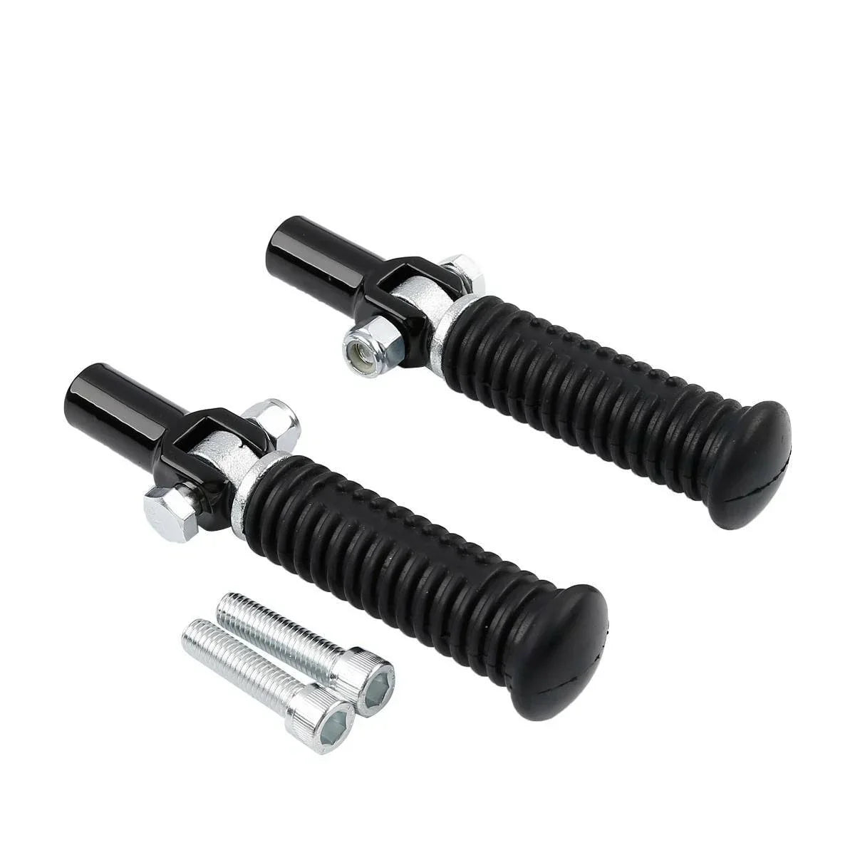 Black Passenger Footpeg Clevis Support Mount for Harley Softail (2000-2006)