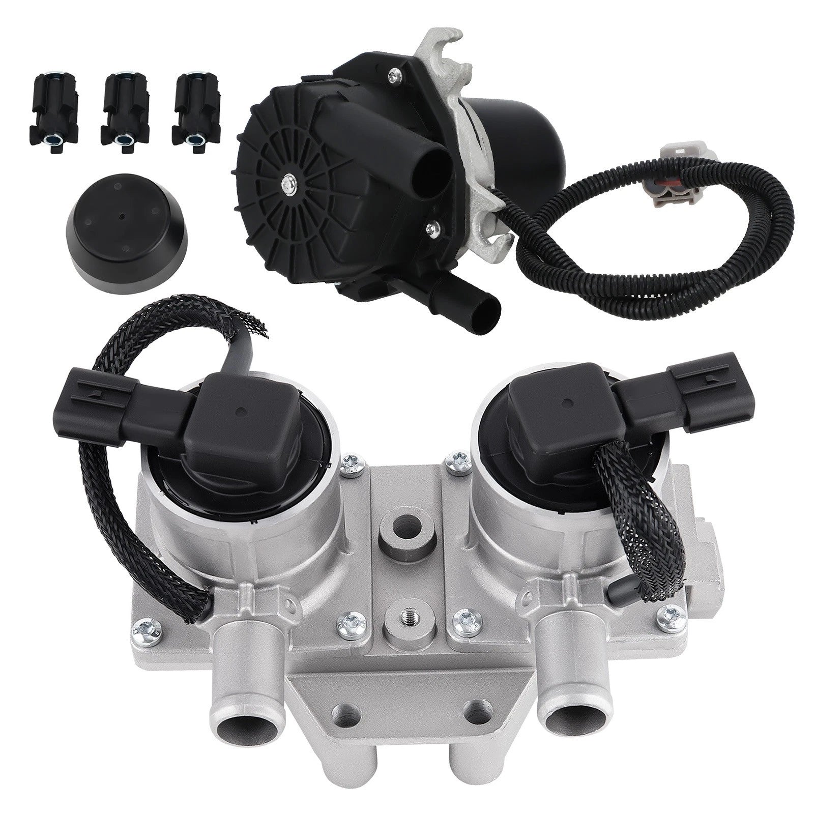 2Pcs Secondary Injection Air Pump & Check Valve for Toyota Sequoia (2001–2007) 176100S010