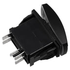 Rocker Switch Black ABS Blue LED Speaker Push Button for Car