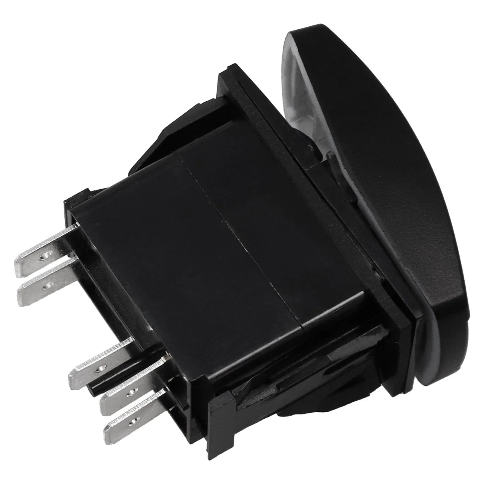 Rocker Switch Black ABS Blue LED Speaker Push Button for Car
