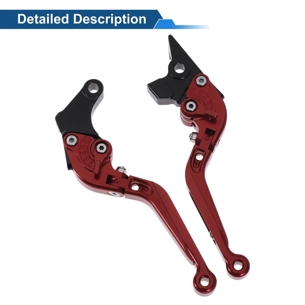 Adjustable Brake Clutch Levers for Suzuki GSXR150 (2017–2020) Solid Red