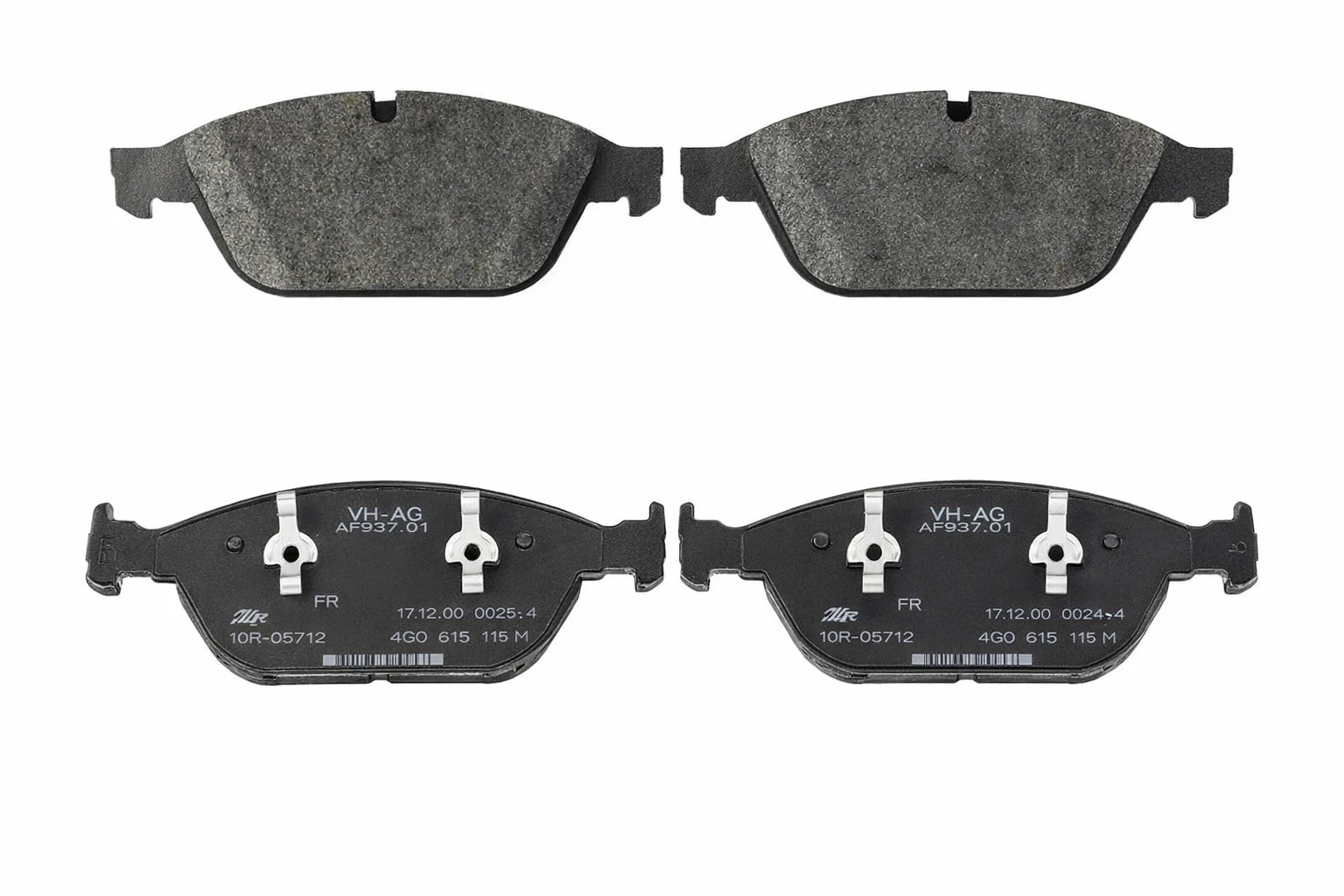 Set of 4 Front Disc Brake Pads for Audi A8 Quattro (2011–2014) 4G0698151S