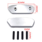 Chrome Mirror Block Off Bases Plates for Suzuki GSX-R 1000 (2017–2021)