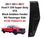 Fender Vent Emblem for Ford F350 STX (2023–2026) PC3BP000A72BF