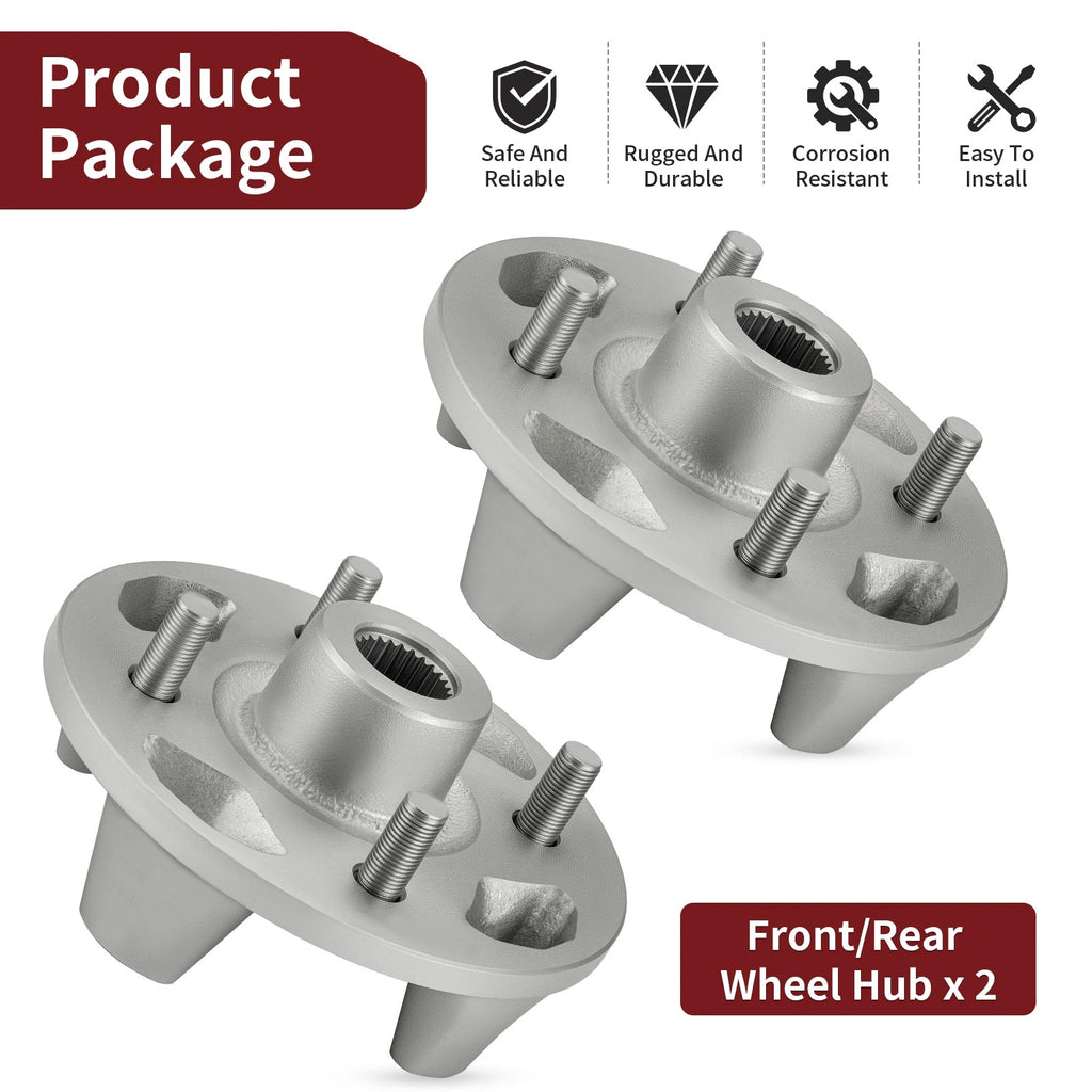 Front and Rear Wheel Hub for Yamaha Viking 700 YXM700 (2014–2015) 1XD-25111-01-00