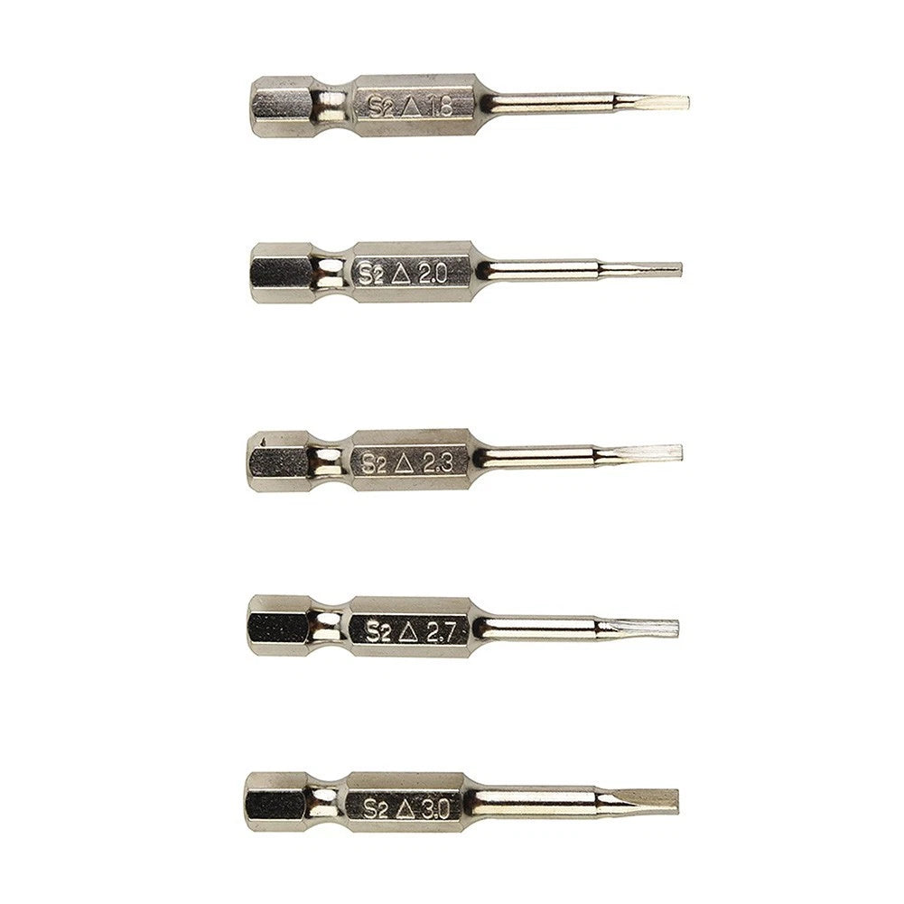 5 Pcs Magnetic Triangle Head Screwdriver Bits Set for Hex Shank (Universal)