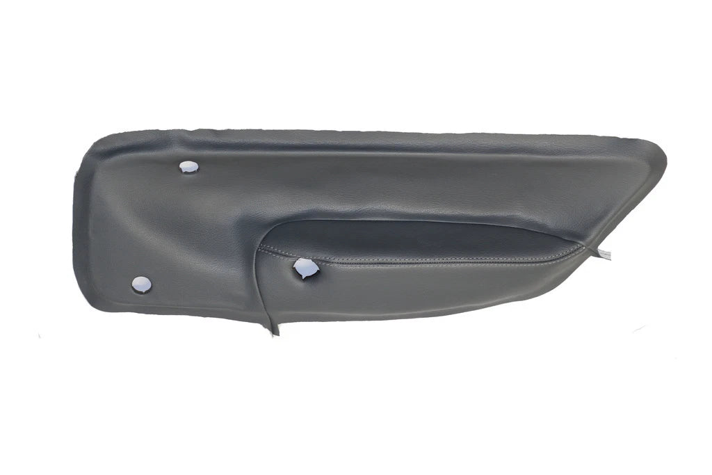 Set of 4 Door Panel Inserts for Jetta (1999–2004) Dark Gray Leather Synthetic