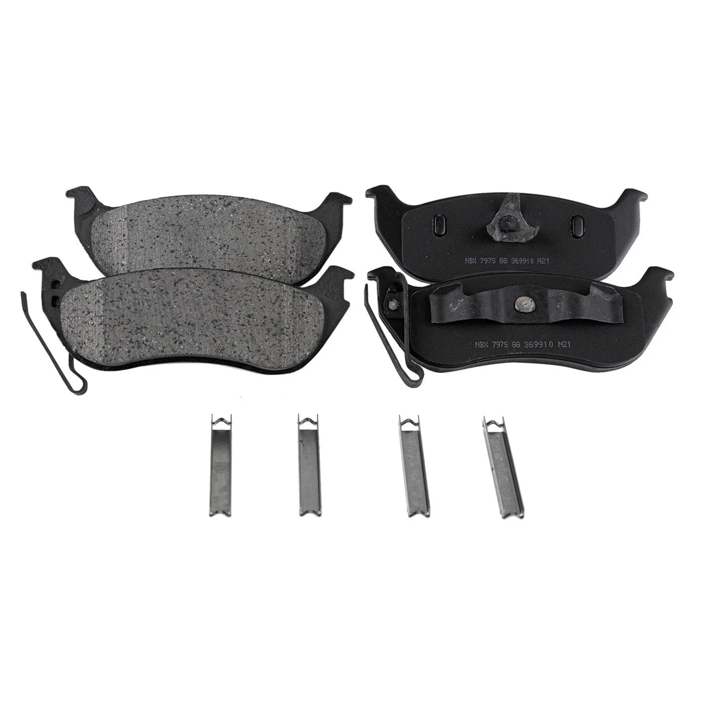 Brake Pad Set for Jeep Liberty (2003–2007) Rear RWD