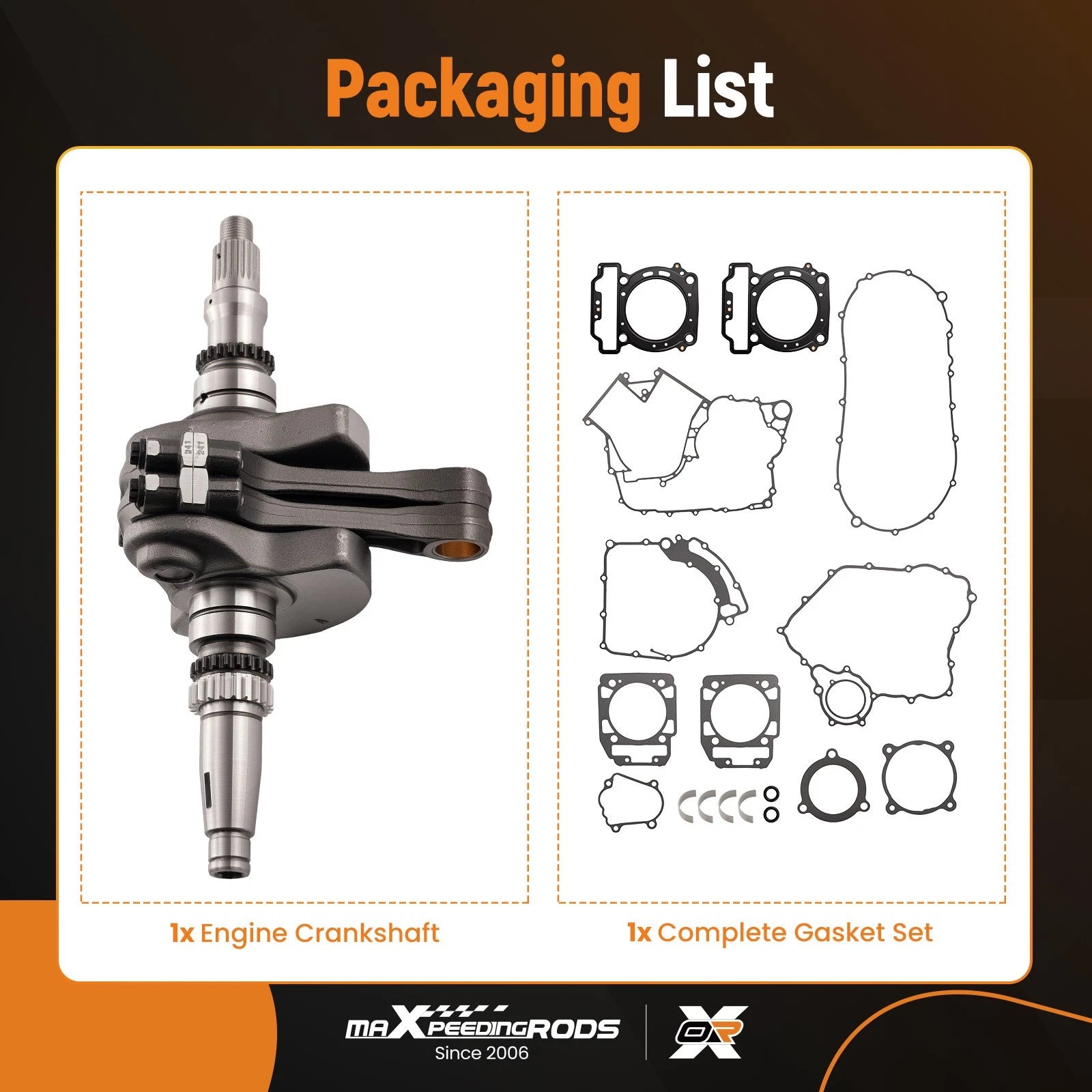 Engine Crankshaft Assembly for CFMoto X8 Z8 U8 (2012–2014) 0800-041000-0002