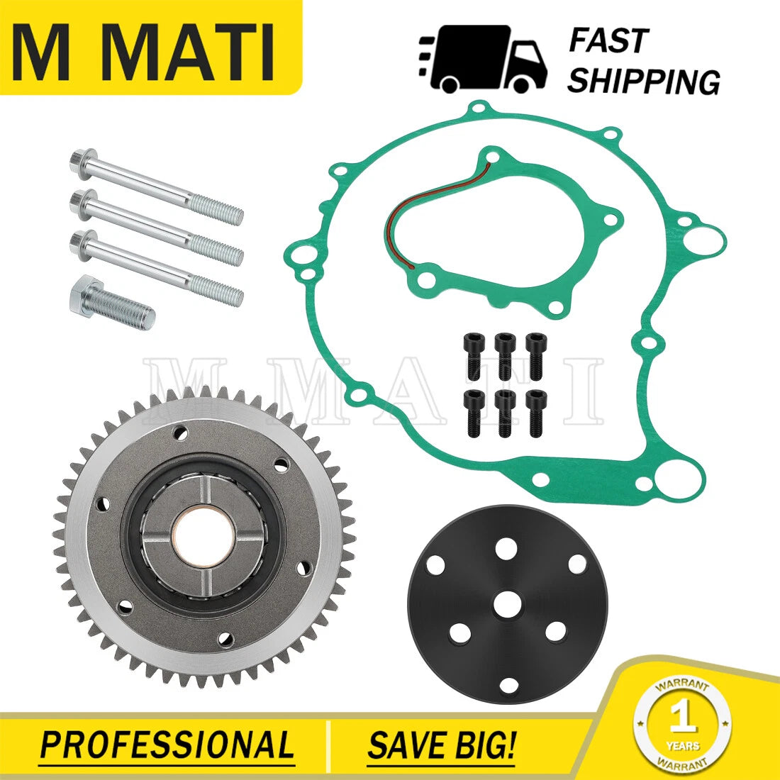 Starter Clutch Gear Gasket Bolts Flywheel Puller for Yamaha Raptor 660 (2004–2005)