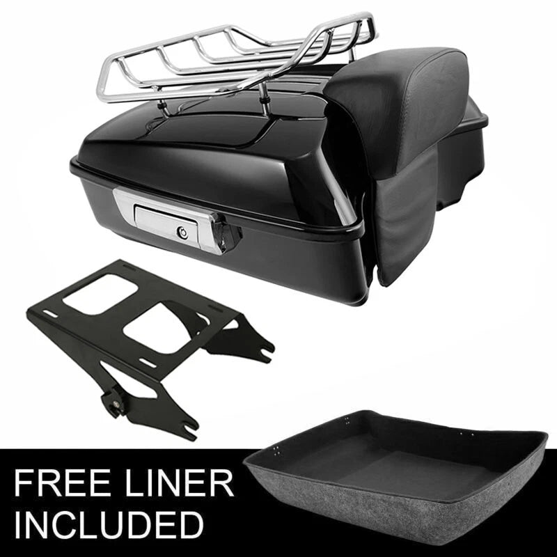 Chopped Trunk Backrest Pad for Harley Touring (2014–2026)