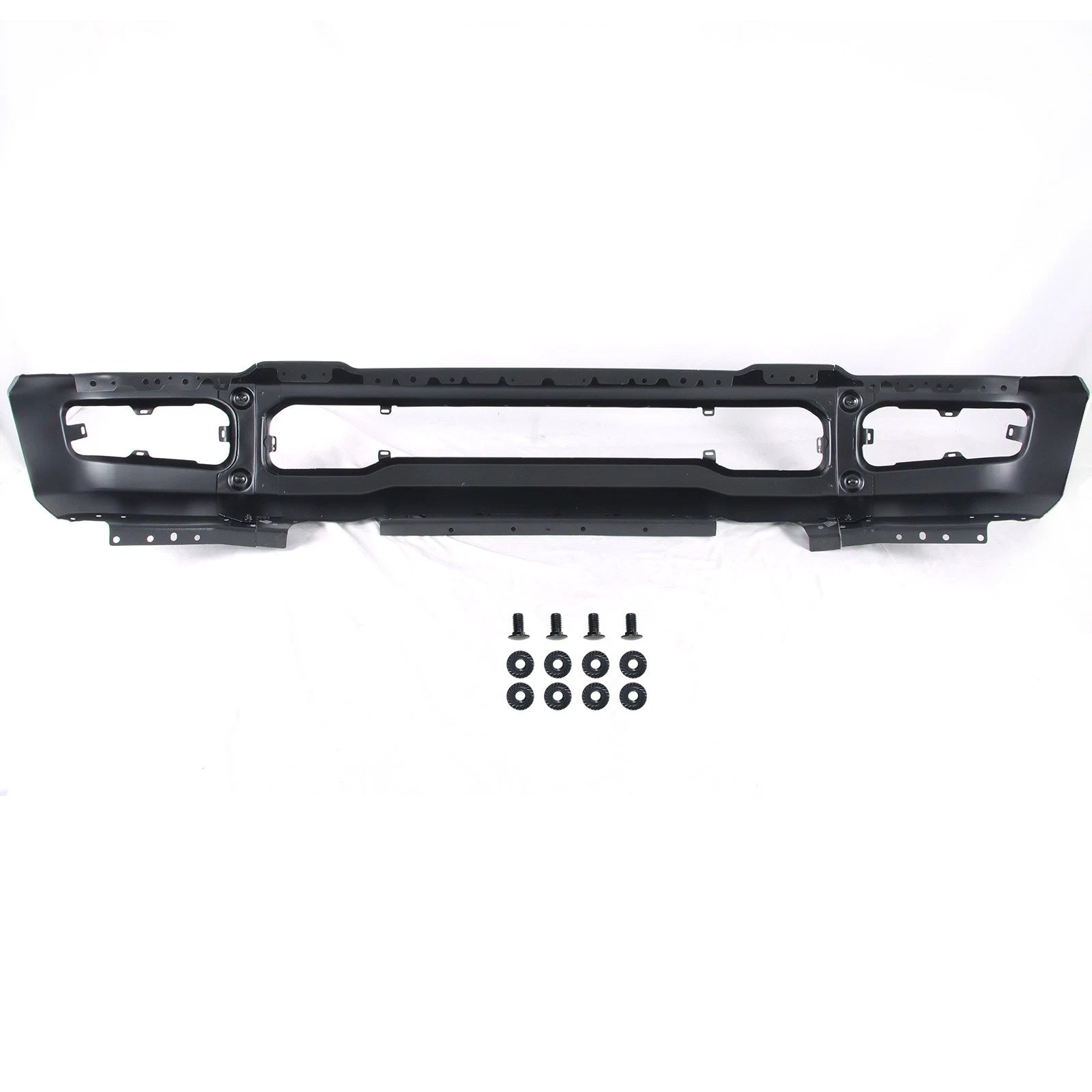 Black Front Bumper for Ford F-250 F-350 Super Duty (2023–2025) with Fog Light Holes