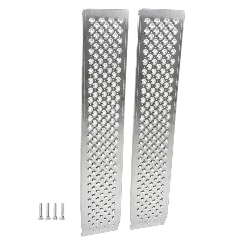 1 Pair Aluminum Loading Ramps for ATV Snow Blower (47.2" L x 8.5" W)