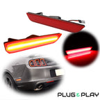 Red LED Rear Side Marker Signal Lights for Ford Mustang (2010–2014)