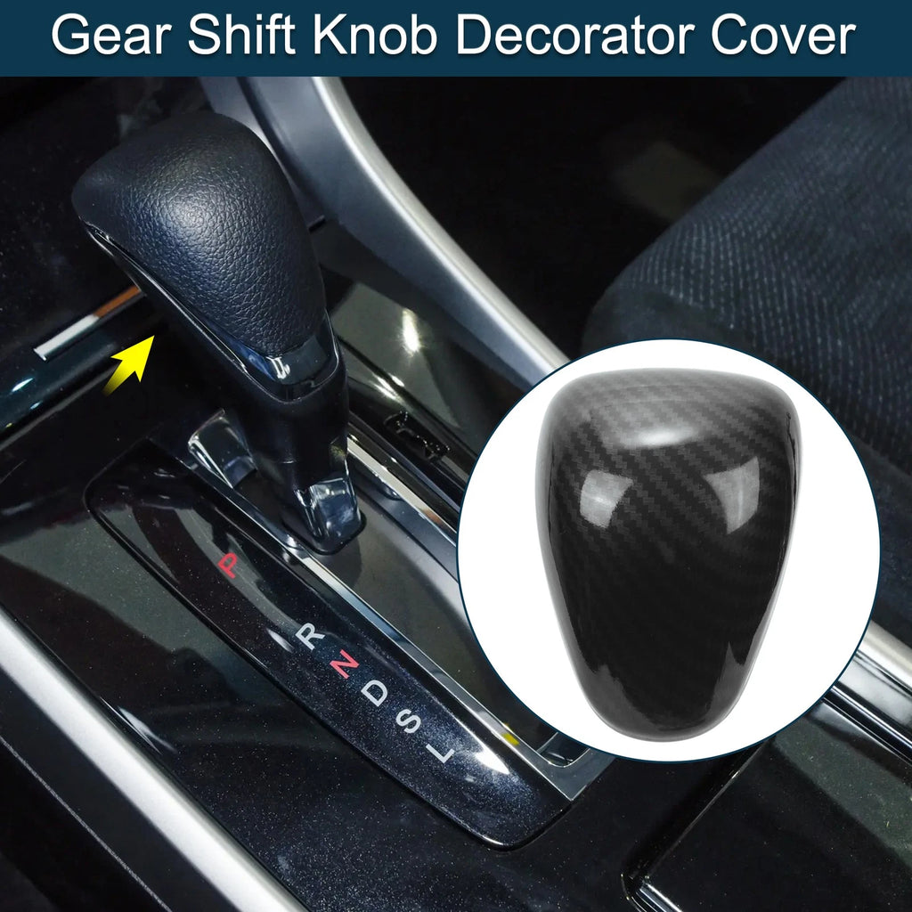 Carbon Fiber Gear Shift Knob Decorator Cover for Honda Accord (2013–2017)