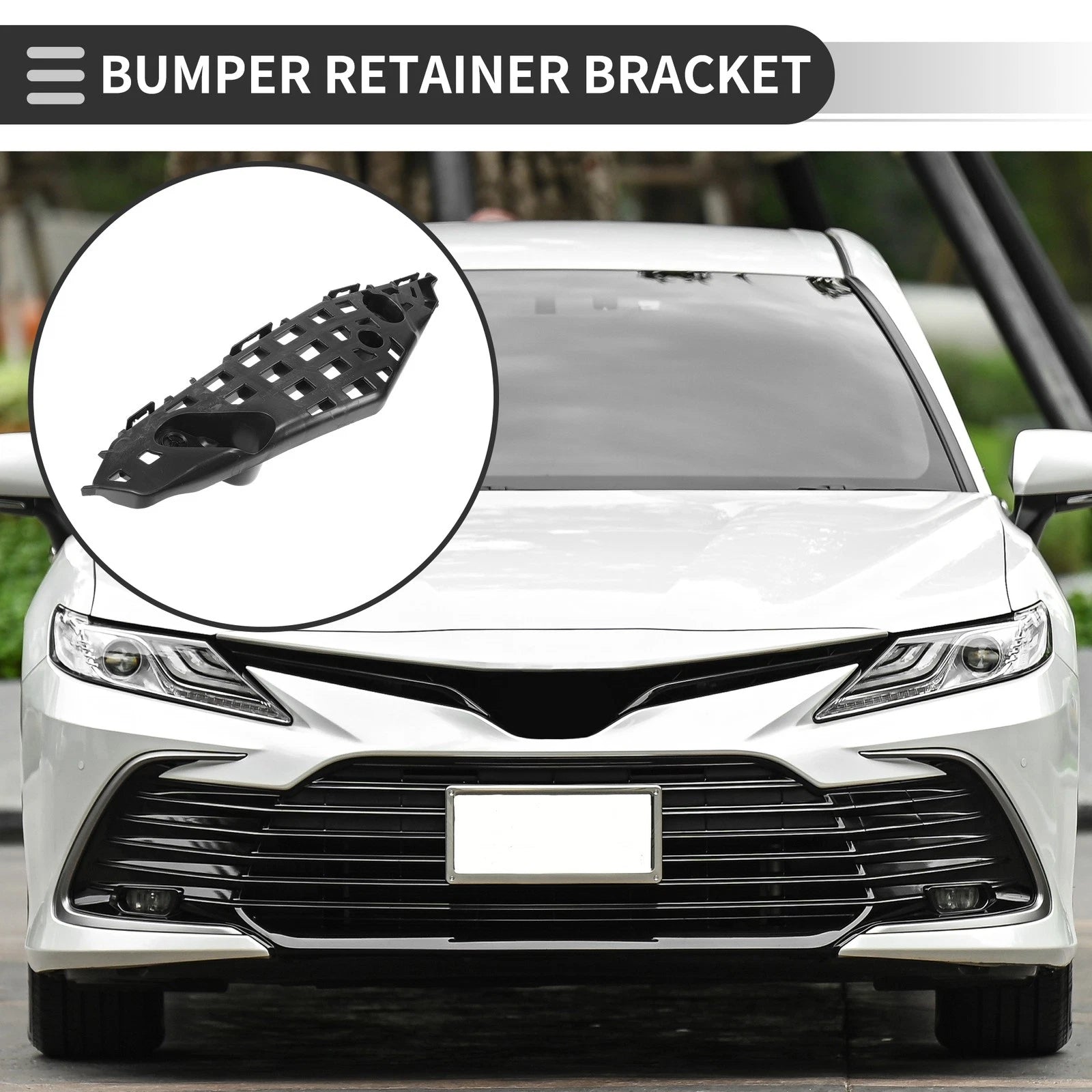 1pc Left Front Bumper Retainer Bracket No. 521460E130 for Toyota Highlander (2020–2022)