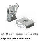 20x Fairing Clips M6 for Motorcycle Bodywork Panel (Universal)