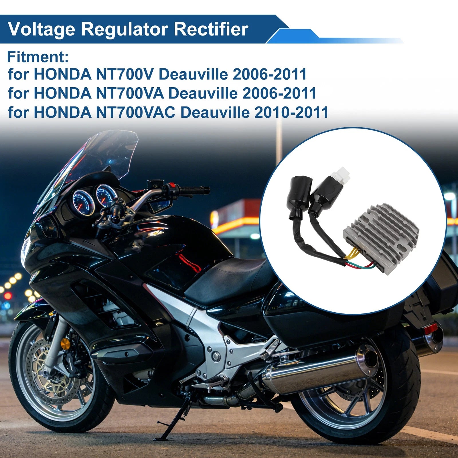 Voltage Regulator Rectifier 31600-MFE-641 for Honda NT700V Deauville (2006–2011)