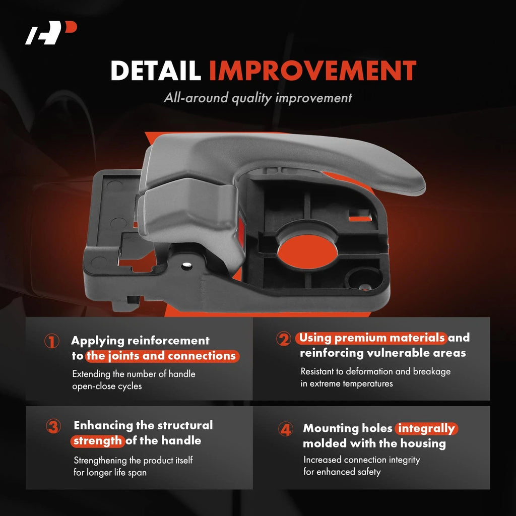 Right Gray Interior Door Handle for Kia Soul (2010-2013)