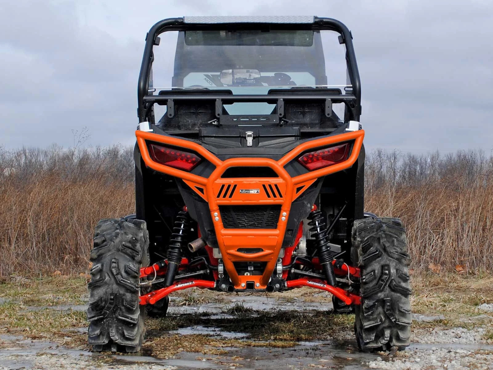 Heavy Duty Rear Bumper for Polaris RZR 900 / S 900 (2015+) - Orange