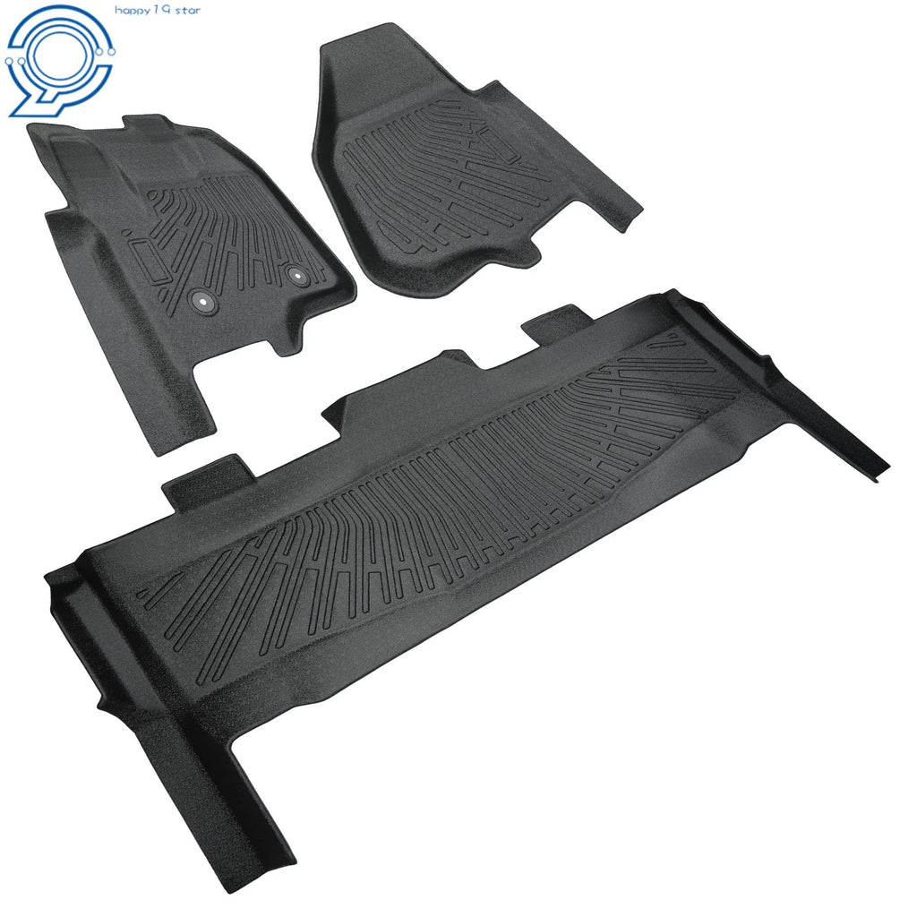3D Floor Mat for Ford F250-F550 SuperCrew Cab (2012–2016) TPE Black