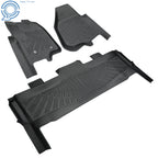 3D Floor Mat for Ford F250-F550 SuperCrew Cab (2012–2016) TPE Black