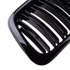 Gloss Black Double Line Front Kidney Grills for BMW E36 M3 (1996-1999)