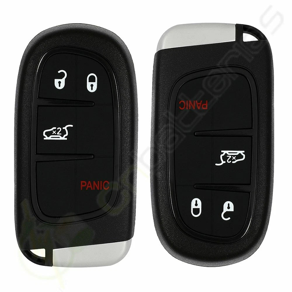 2X Key Shell Case Fob for Jeep Cherokee (2014–2020)