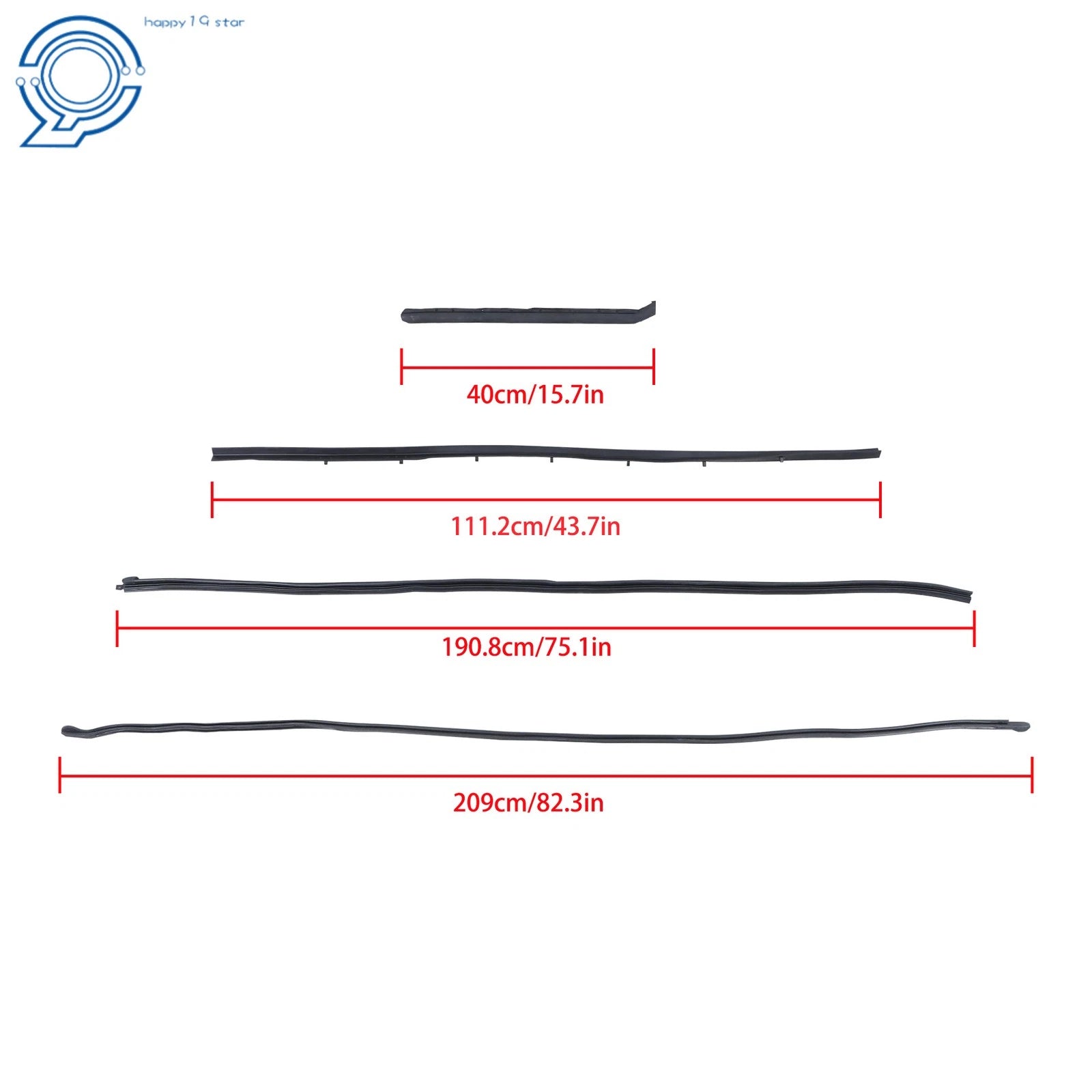 10Pcs Weatherstrip Seal Kit for Ford Mustang (1965-1966)