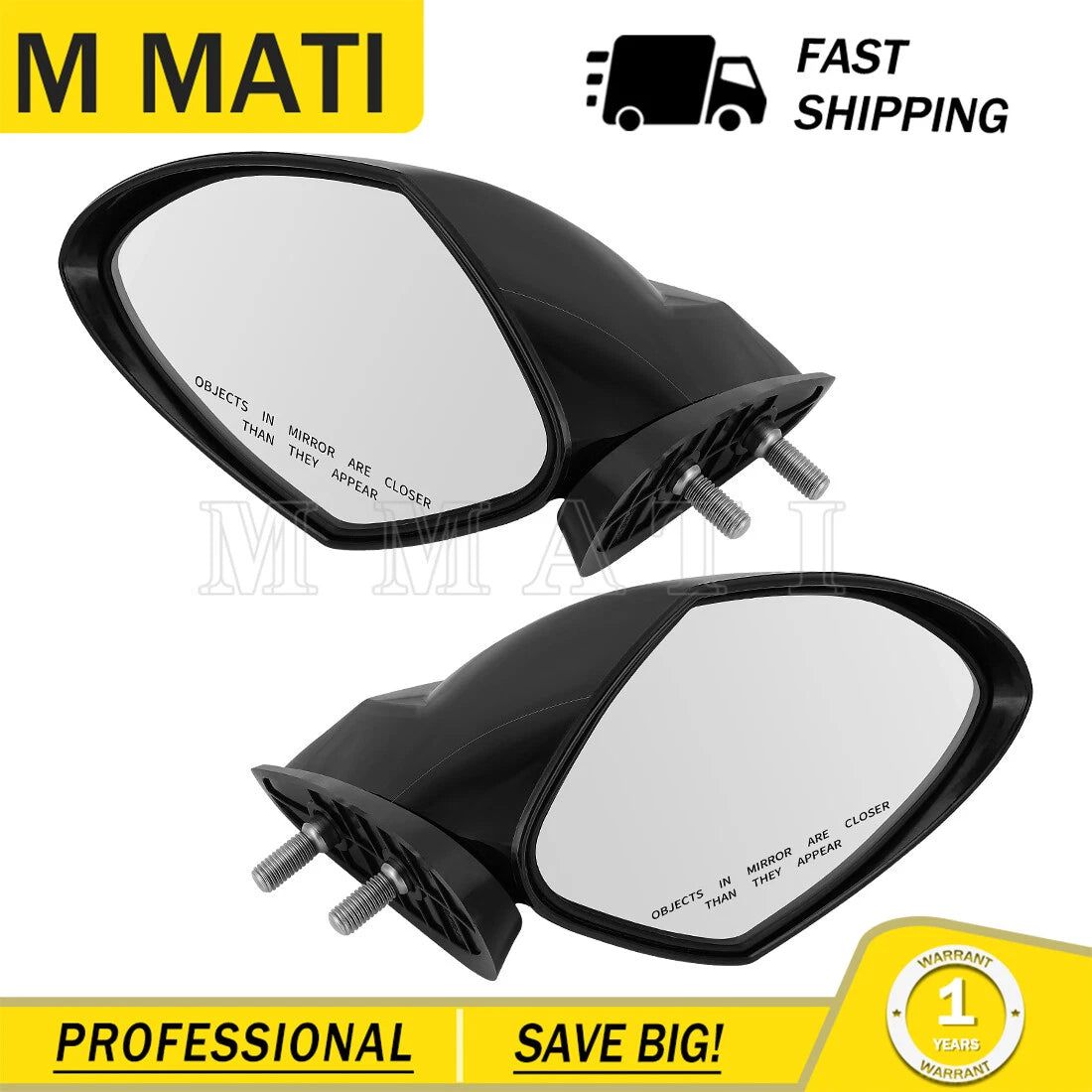 LH RH mirror for Yamaha EX Sport Limited (F3Y-U596B-10-00, F3Y-U596C-10-00)