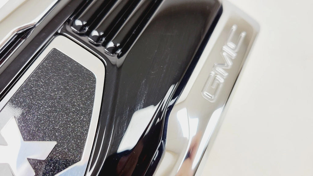 Left Fender Emblem Vent for GMC Sierra (2019–2026) Chrome Duramax Turbo Diesel 84431318