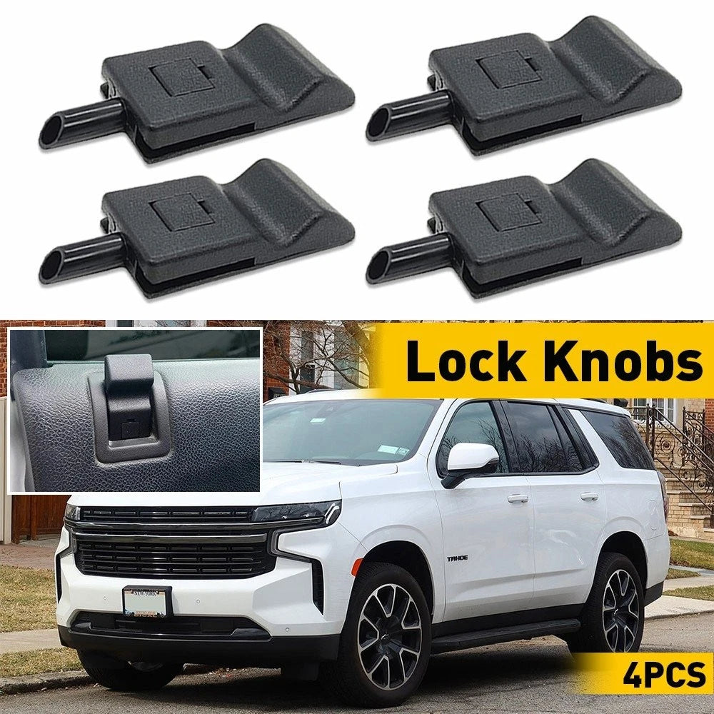 Door Lock Knob Handle Pin Pull Trim for GMC Sierra Silverado (2007–2013)