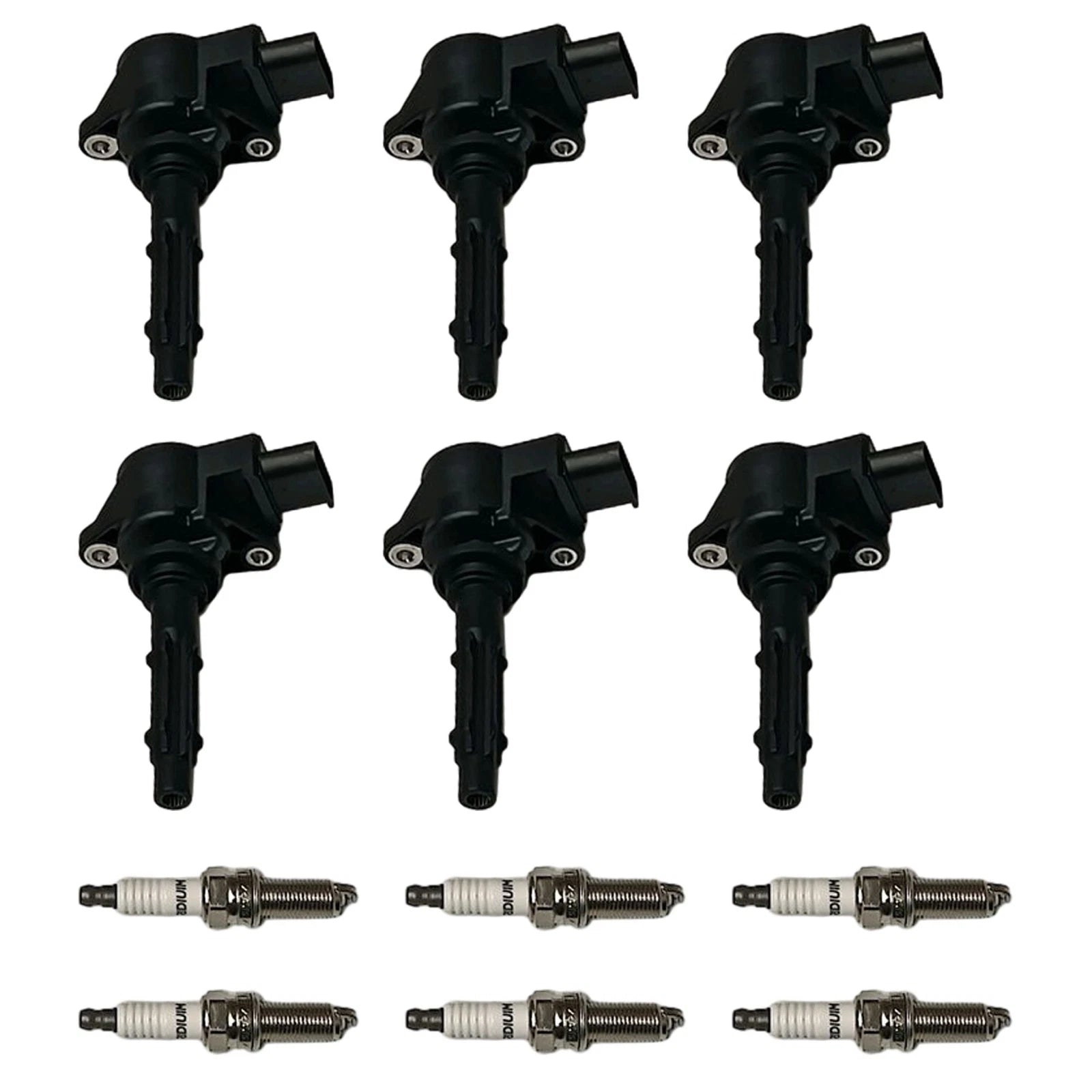 6X Ignition Coils and Spark Plugs for Mercedes-Benz C250 GL450 ML350 (2012–2015)