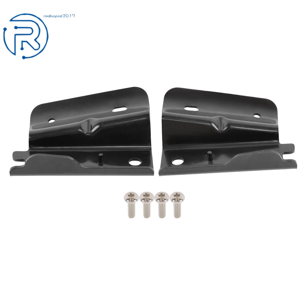 Set of 2 Black Steel Bow Brackets for Jeep Wrangler (2013–2017)