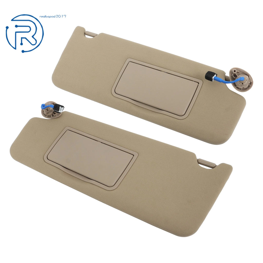 Sun Visors Pair with Lights and Mirror for Honda Ridgeline/Pilot/Passport (2016-2023)