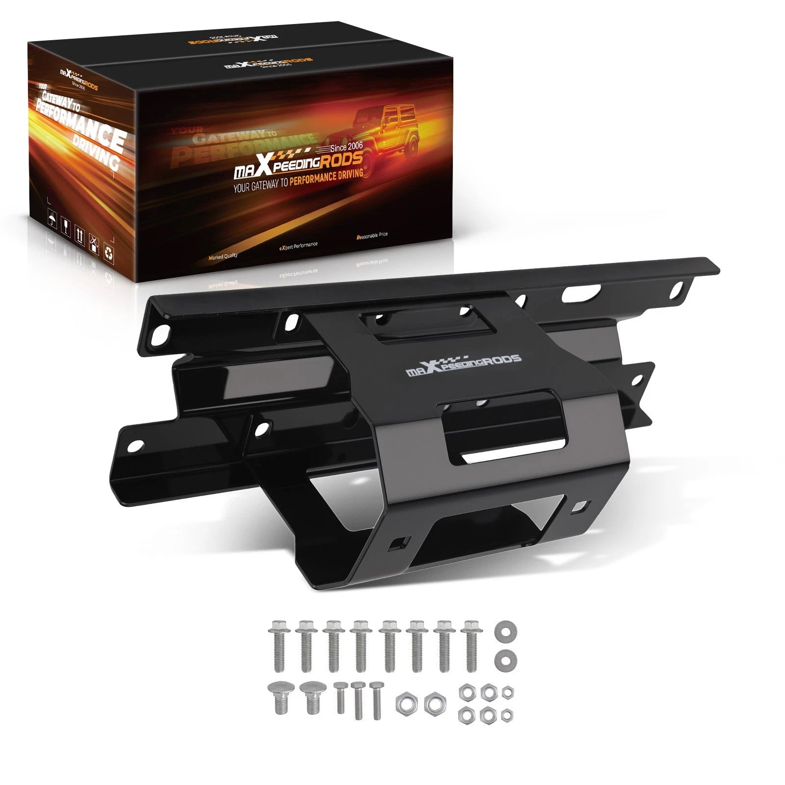 Winch Mount Bracket for Polaris Sportsman 400-800 (2005-2010) ATV Front