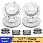 Brake Rotor and Ceramic Pads Disc Kit for Honda CR-V, Acura RDX (2007–2011)