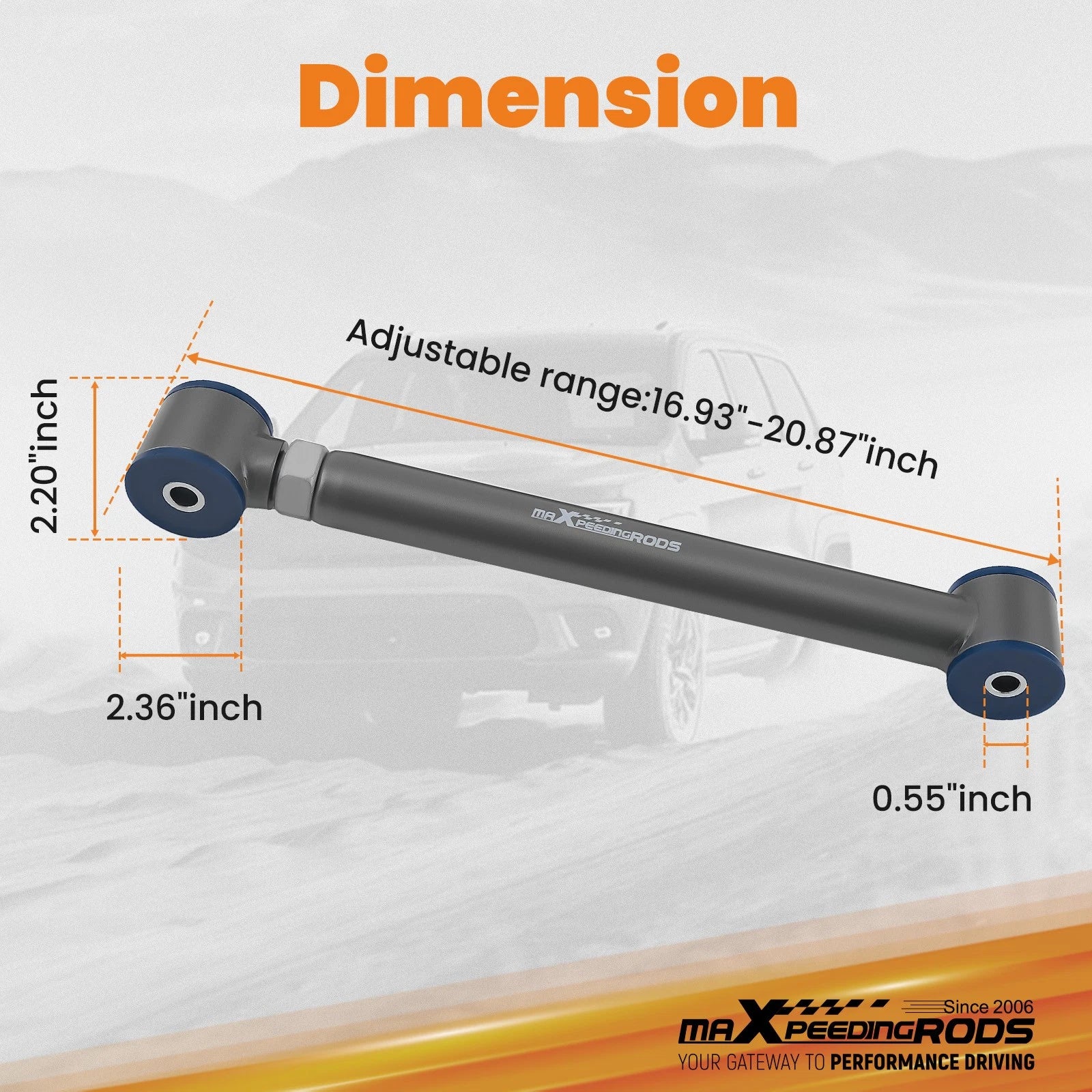 Adjustable Rear Lower Control Arms for Jeep Grand Cherokee WJ (1999-2004)