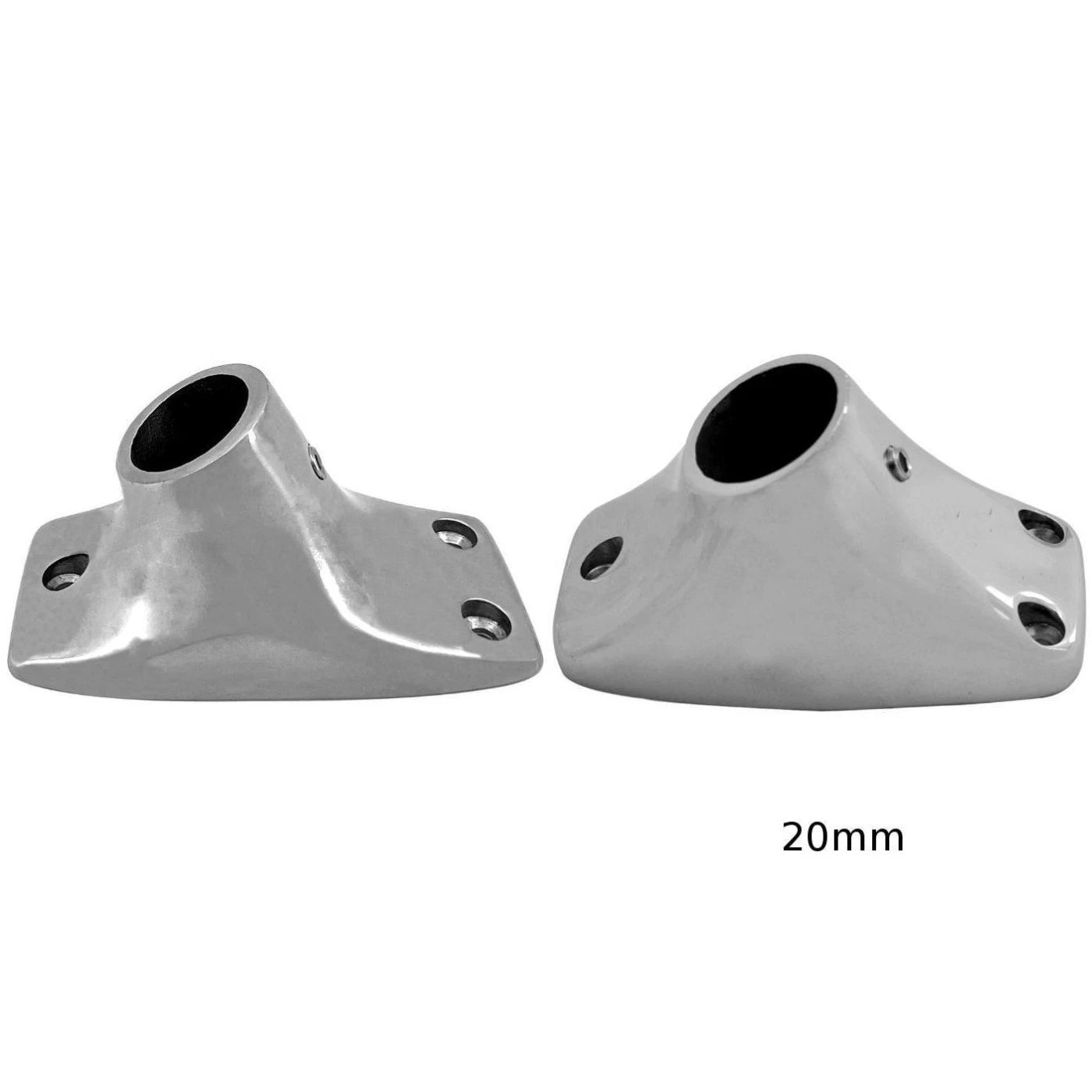 Stainless Steel Flagpole Base Socket for 20mm 25mm Poles (316 Marine Grade)