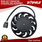 Rear Left Radiator Cooling Fan Assembly for Porsche 718 Boxster Cayman (2017–2022)