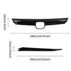 Grill Garnish Molding Trim Eyelid Cover for Honda Accord (2021–2022) Gloss Black