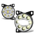 Set of 2 Chrome Housing Full LED Projector Fog Lights for Peterbilt 587/579 (2011–2020)