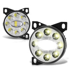 Set of 2 Chrome Housing Full LED Projector Fog Lights for Peterbilt 587/579 (2011–2020)
