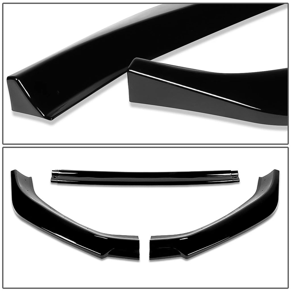 3Pc Front Bumper Lip Splitter Diffuser for VW Golf (2018–2021) Gloss Black