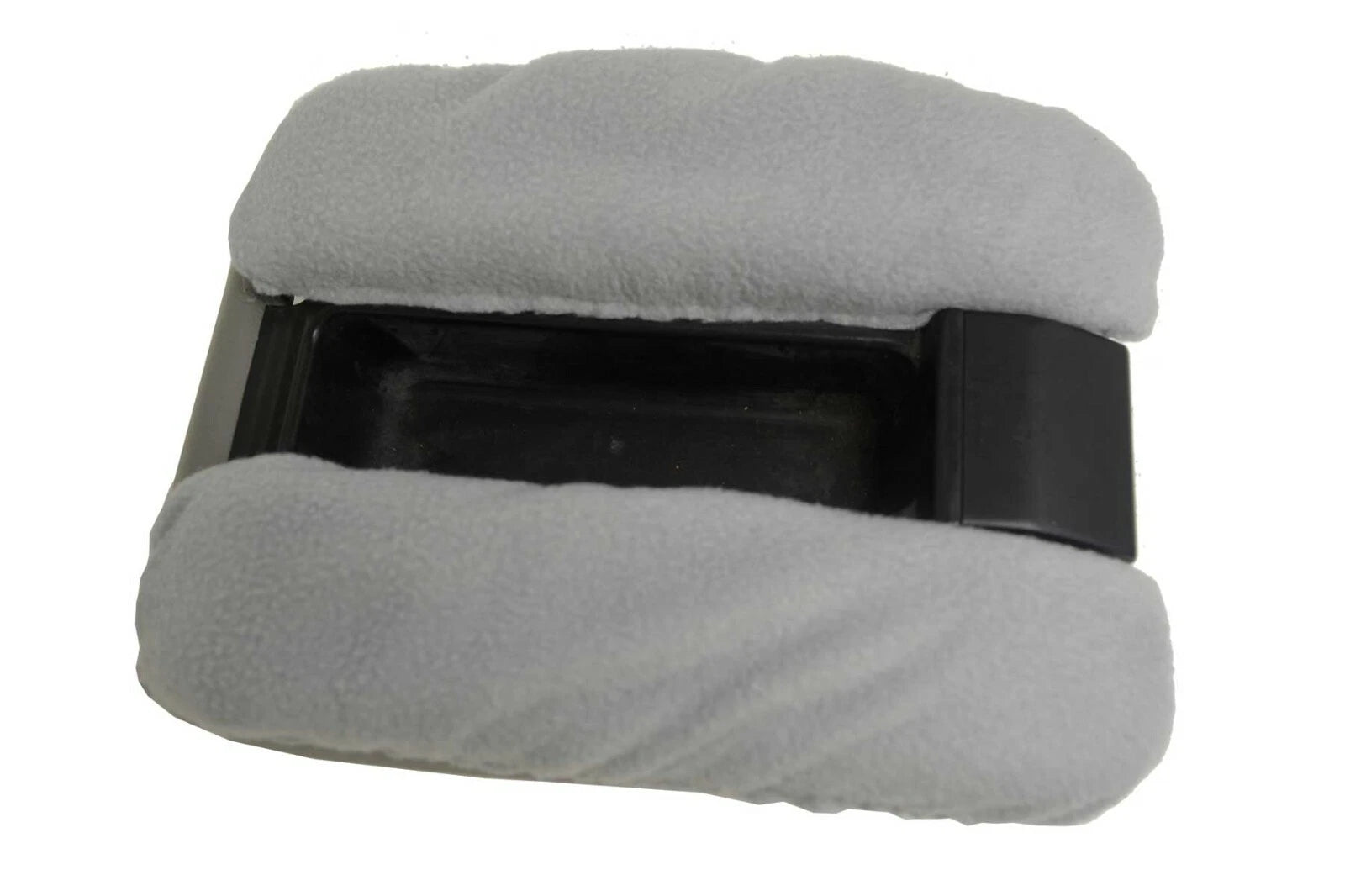 Fleece Console Lid Armrest Cover for BMW E38 (1995–2001) Gray