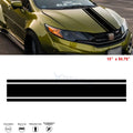 KK Black Vinyl Front Hood Bumper Fender Trunk Stripe Sticker Decal (2010–2020)