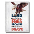 Brave Eagle Metal Sign 12.5" x 16" #2802